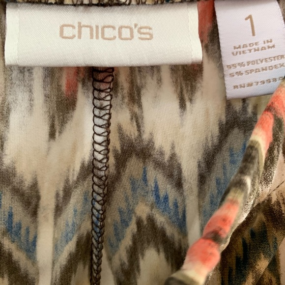 Chico’s Wide-Leg Tribal Print Vintage Comfy Pants - Picture 7 of 7